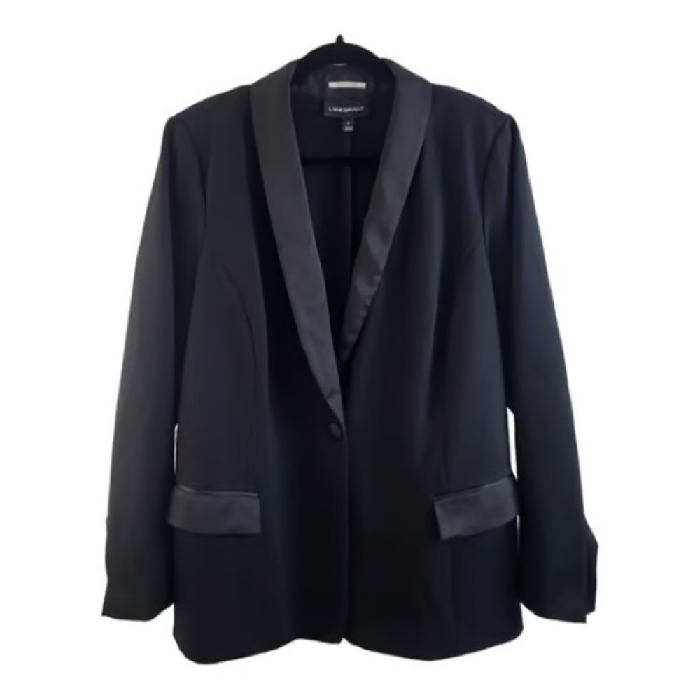 Lane Bryant Black Plus Size Oversized The Bryant Blazer - Picture 3 of 11